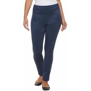 Andrew Marc Navy Blue Velvet Leggings elastic waist stretchy  Size XL . NEW # P1